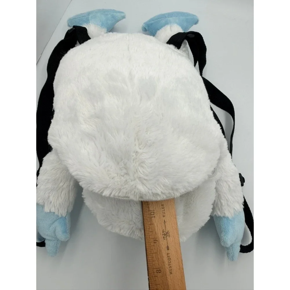 Disney Parks Matterhorn Abominable Snowman Harold Plush Backpack White Blue 14in